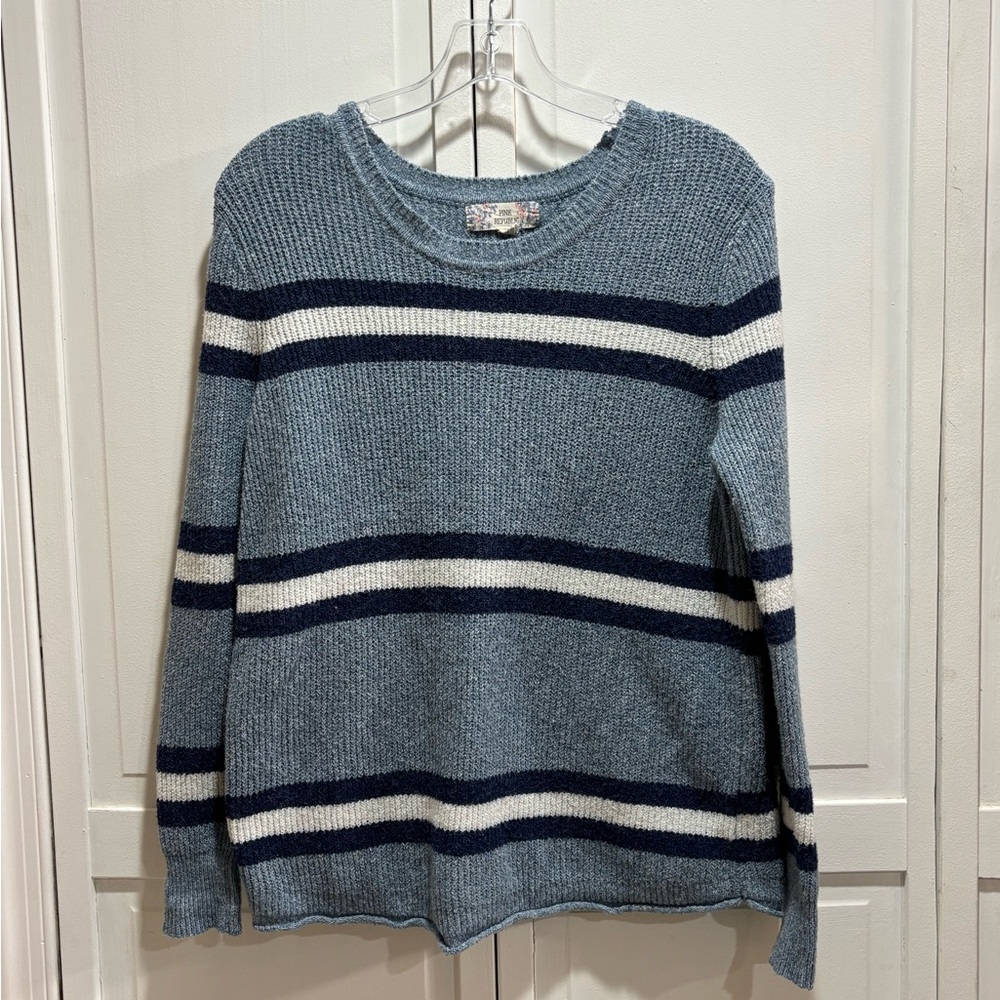 Pink Republic Blue and White Striped‎ Sweater